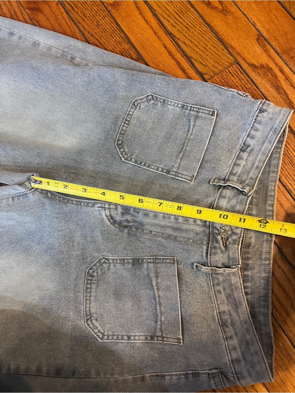 High Rise Wide Leg Stovepipe Women's Jeans XL 12 14 - Picture 7 of 13